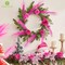 Hot Pink Pampas Grass 17in 𝟯𝟬𝙋𝙘𝙨, Artificial Faux Fluffy Pampas Grass Decor for Home Wedding Centerpieces Party